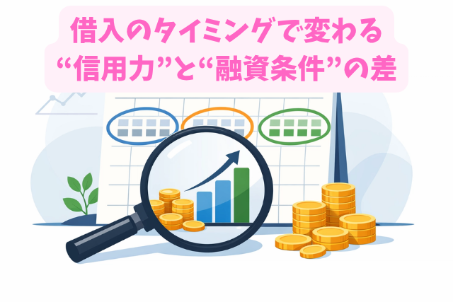 借入のタイミングで変わる“信用力”と“融資条件”の差